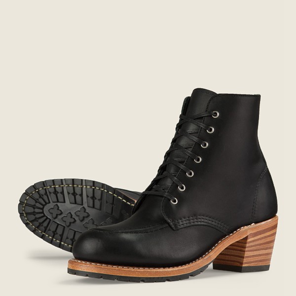 Bottes Red Wing Heritage - Clara - Heeled Boundary Cuir - Noir - Femme 139AOIHYR